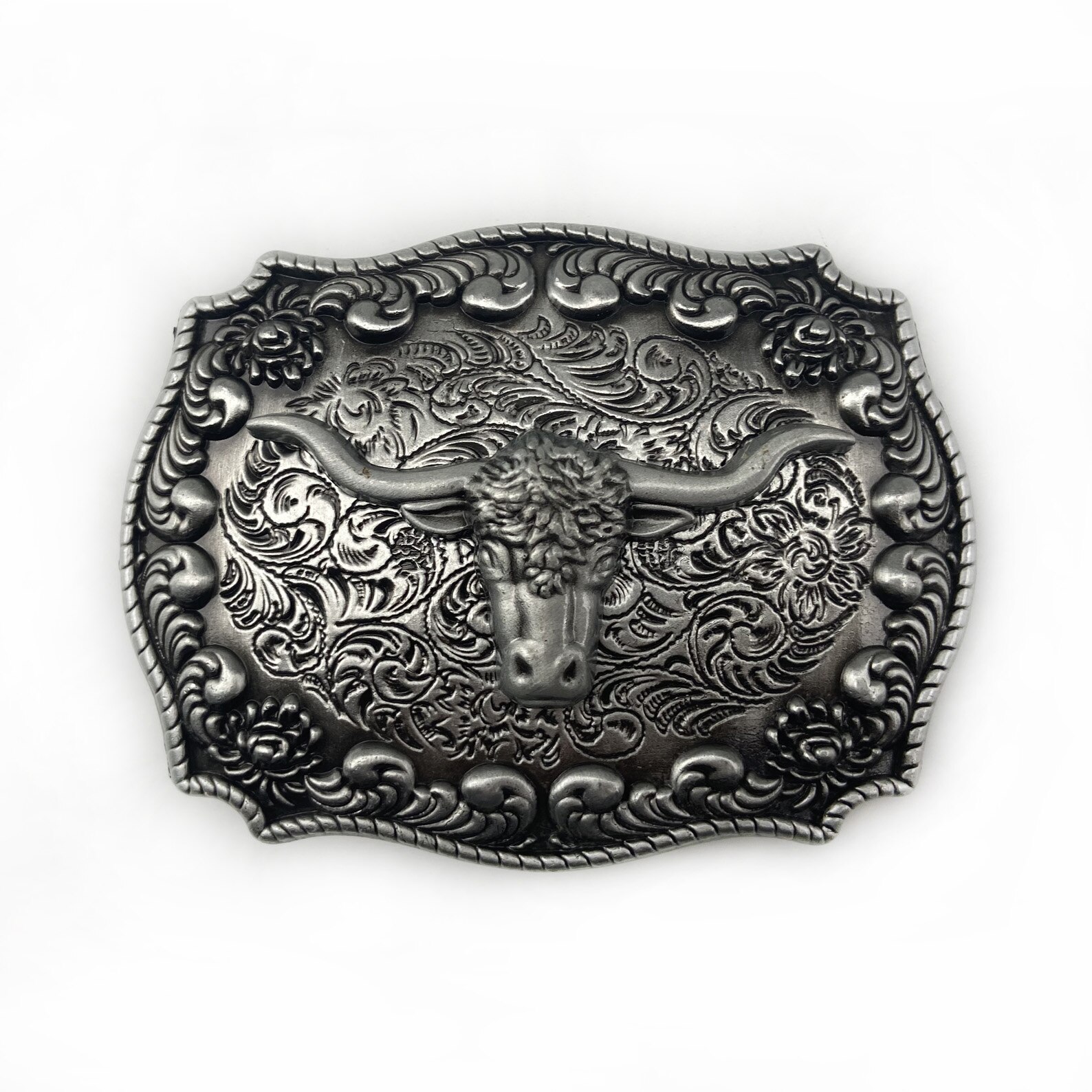 Rodeo Cowboy Bull Metal Buckle | 1,000+ Belt Buckles | Free Shipping!