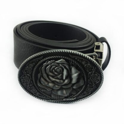Rose Flower Vintage Belt Buckle - Image 4
