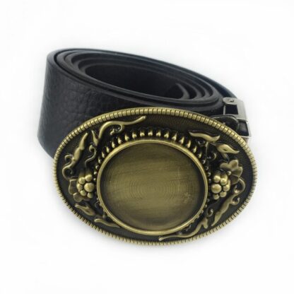 Stylish Vintage Flower Round Metal Buckle - Image 4