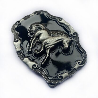 Western Rock Cowboy Horse Buckle - Image 2