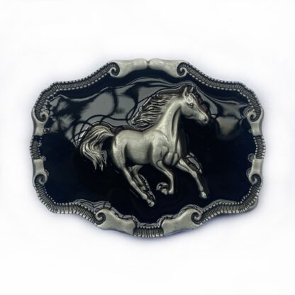Western Rock Cowboy Horse Buckle